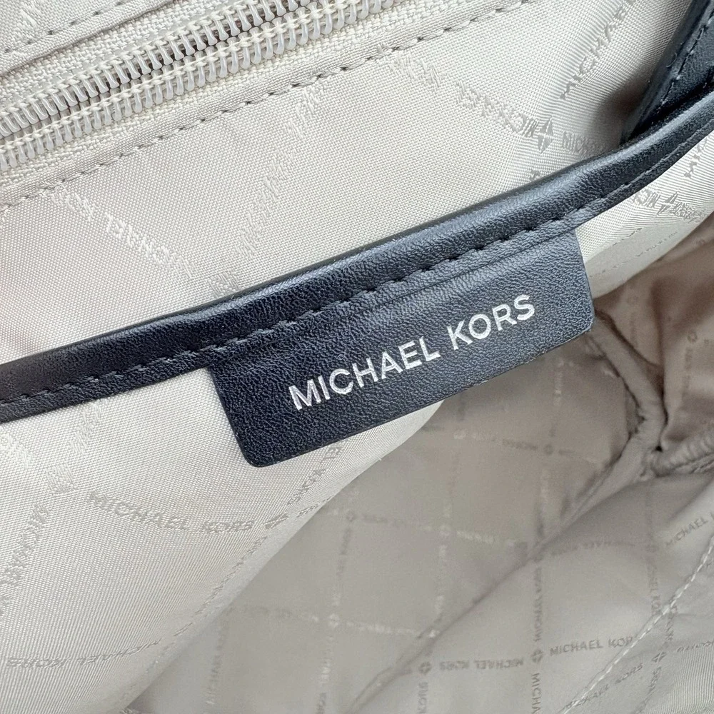 Rare Michael Kors Abbey Medium Backpack Graffiti Print Logo MK Bag MSRP $398‎